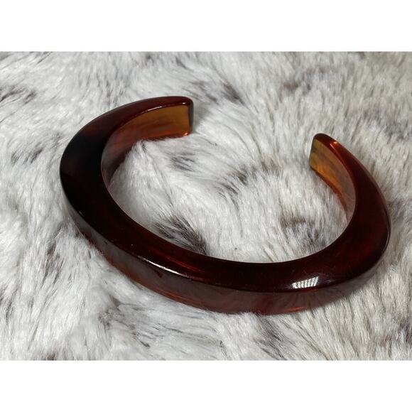 1950’s Napier Chunky Graduated Root Beer Lucite Bead Necklace & Bangle MCM - Picture 8 of 15